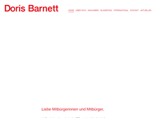 Tablet Screenshot of doris-barnett.de